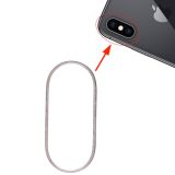 Rear Camera Glass Lens Metal Protector Hoop Ring for iPhone XS & XS Max(White)