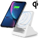 A9189 15W Vertical Wireless Charger with Detachable Mobile Phone Holder (White)