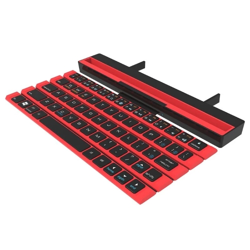 R4 Universal Portable Folding Mini Wireless Bluetooth Keyboard (Red)