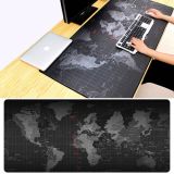 Extended Large Anti-Slip World Map Pattern Soft Rubber Smooth Cloth Surface Game Mouse Pad Keyboard Mat