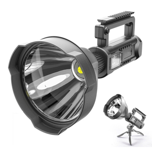 W590 P50 10W Rechargeable Strong LED Flashlight 4-Modes Outdoors Searchlight with Tripod