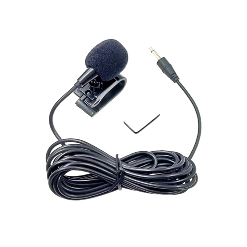 ZJ025MR Stick-on Clip-on Lavalier 2.5mm Jack Mono Microphone for Car GPS / Bluetooth Enabled Audio DVD External Mic