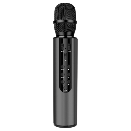 K3 Bluetooth 5.0 Karaoke Live Stereo Sound Wireless Bluetooth Condenser Microphone (Black)