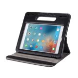 For iPad mini 4 / 3 / 2 / 1 7.9 inch 360 Degree Rotation Leather Case + Removable EVA Bumper Protective Cover with Handle & 3 Gears Holder & Sleep / Wake-up(Black)