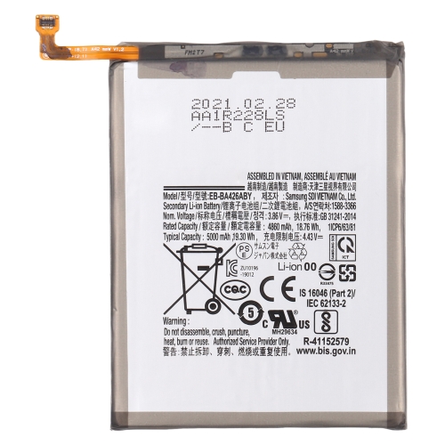 5000mAh EB-BA426ABY Li-ion Battery for Samsung Galaxy A42 5G SM-A426