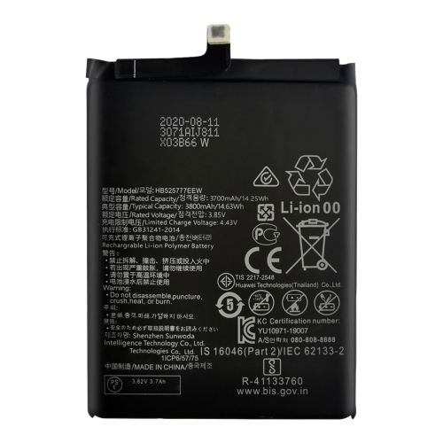 3800mAh HB525777EEW Li-Polymer Battery Replacement for Huawei P40 / P40 Pro