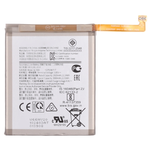 Original 3000mAh QL1695 Li-ion Battery Replacement for Samsung Galaxy A01 SM-A015