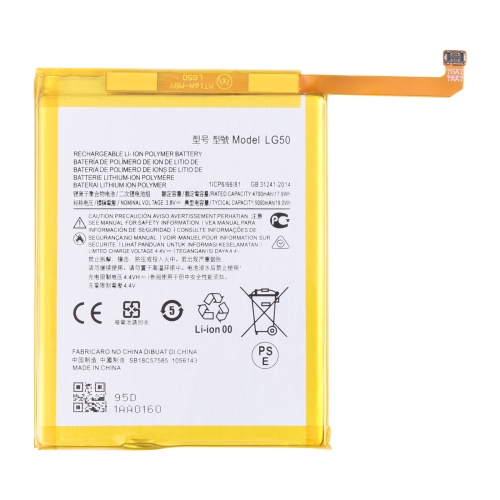 For Motorola One Fusion Plus PAKF0002IN 5000mAh Replacement Li-Polymer Battery LG50