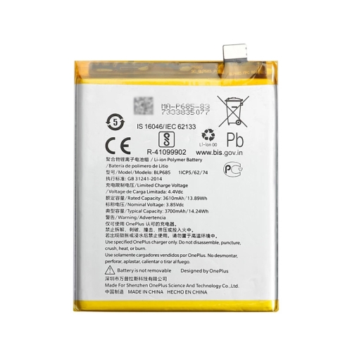 3700mAh BLP685 Li-ion Polymer Battery for OnePlus 7