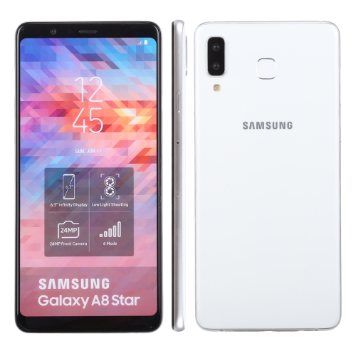 Color Screen Non-Working Fake Dummy Display Model for Galaxy A8 Star (White)