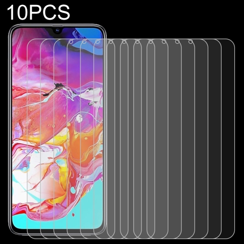 10 PCS 0.26mm 9H 2.5D Tempered Glass Film for Galaxy A70
