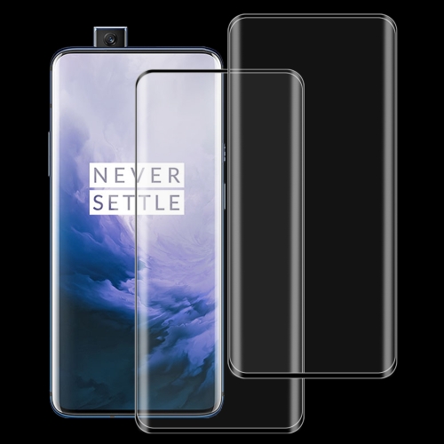 2 PCS 9H Full Screen Curved Edge Tempered Glass Film for OnePlus 7 Pro