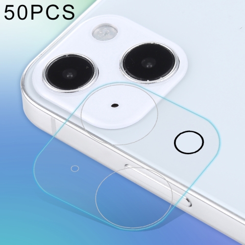50 PCS HD Rear Camera Lens Protector Tempered Glass Film For iPhone 13