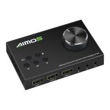AIMOS AM-U004 USB External Sound Card with 3.5mm Headphone Mic