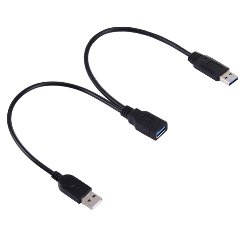 2 in 1 USB 3.0 Female to USB 2.0 + USB 3.0 Male Cable for Computer / Laptop