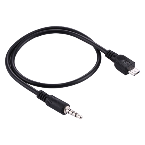 3.5mm Male to Micro USB Male Audio AUX Cable