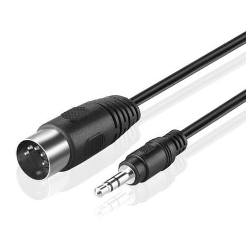 3.5mm Stereo Jack to Din 5 Pin MIDI Plug Audio Adapter Cable