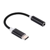 USB-C / Type-C Male to 3.5mm Female Weave Texture Audio Adapter