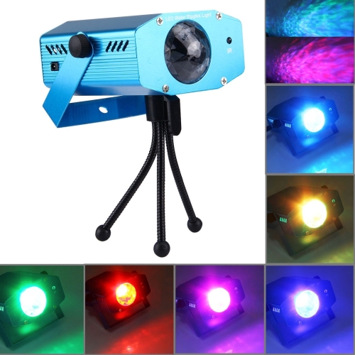 3W x 3 RGB Mini Water Wave Projector with Remote Control