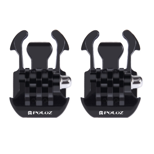 2 PCS PULUZ Horizontal Surface Quick Release Buckle for PULUZ Action Sports Cameras Jaws Flex Clamp Mount for GoPro HERO9 Black / HERO8 Black /7 /6 /5 /5 Session /4 Session /4 /3+ /3 /2 /1