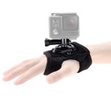 PULUZ 360 Degree Rotation Glove Style Palm Strap Mount Band for GoPro HERO9 Black / HERO8 Black / HERO7 /6 /5 /5 Session /4 Session /4 /3+ /3 /2 /1