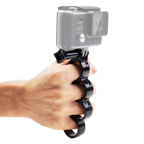 PULUZ Handheld Plastic Knuckles Fingers Grip Ring Monopod Tripod Mount with Thumb Screw for GoPro HERO9 Black / HERO8 Black / HERO7 /6 /5 /5 Session /4 Session /4 /3+ /3 /2 /1