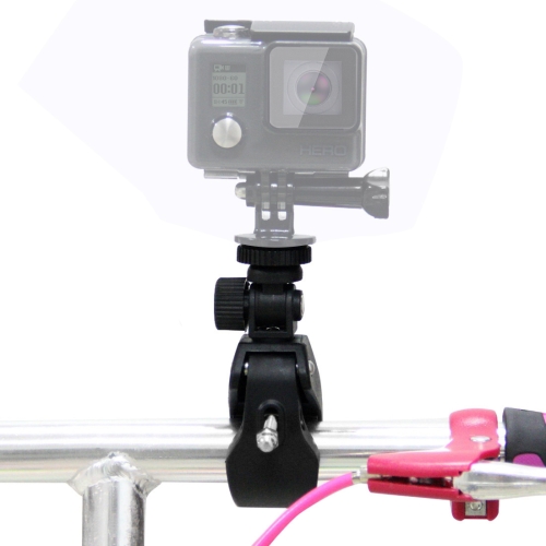 PULUZ Motorcycle Bicycle Handlebar Holder with Tripod Mount & Screw for GoPro HERO9 Black / HERO8 Black /7 /6 /5 /5 Session /4 Session /4 /3+ /3 /2 /1