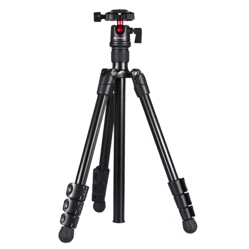 PULUZ 4-Section Folding Legs Metal  Tripod Mount with 360 Degree Ball Head for DSLR & Digital Camera