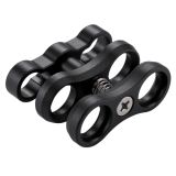 PULUZ Dual Aluminum Alloy Clamp for Underwater Arm System