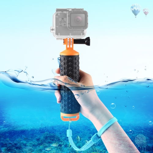 PULUZ Floating Handle Hand Grip Buoyancy Rods with Strap for GoPro HERO9 Black / HERO8 Black / HERO7 /6 /5 /5 Session /4 Session /4 /3+ /3 /2 /1