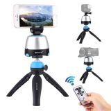 PULUZ Electronic 360 Degree Rotation Panoramic Head + Tripod Mount + GoPro Clamp + Phone Clamp with Remote Controller for Smartphones