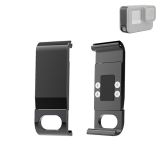 PULUZ Metal Battery Side Interface Cover for GoPro HERO9 Black(Black)