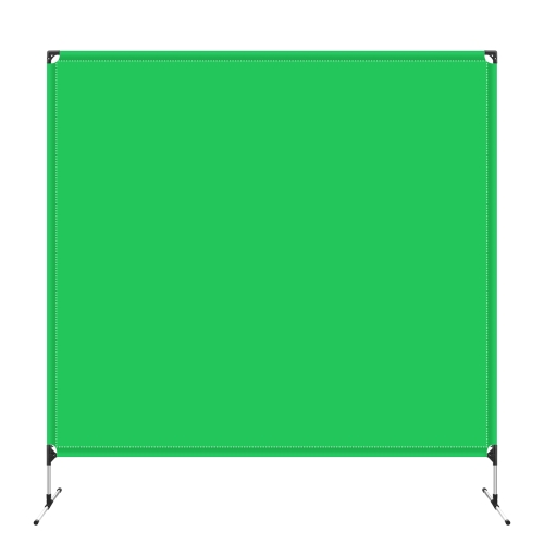 PULUZ 2 x 2m Photo Studio Background Green Nylon Lycra Backdrops Cutout Picture Backdrop Bracket Stand(Green)