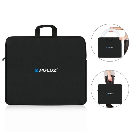 PULUZ 46cm Ring LED Lights Portable Zipper Storage Bag Carry Handbags