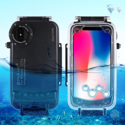 PULUZ 40m/130ft Waterproof Diving Case for iPhone X / XS