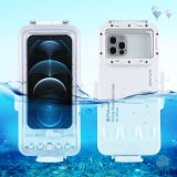 PULUZ 45m/147ft Waterproof Diving Case Photo Video Taking Underwater Housing Cover for iPhone 12 Series