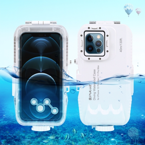 PULUZ 40m/130ft Waterproof Diving Case for iPhone 12 Pro Max