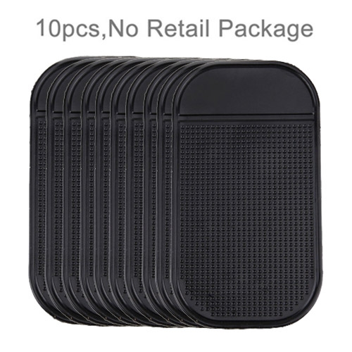 10 PCS Car Anti-Slip Mat Super Sticky Pad for Phone / GPS/ MP4/ MP3(Black)