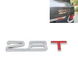 3D Universal Decal Chromed Metal 2.8T Car Emblem Badge Sticker Car Trailer Gas Displacement Identification