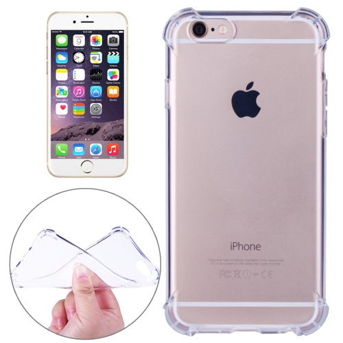 Shock-resistant Cushion TPU Protective Case for iPhone 6 & 6s(Transparent)