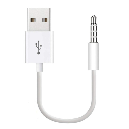 USB to 3.5mm Jack Data Sync & Charge Cable for iPod shuffle 1st /2nd /3rd /4th /5th /6th Generation