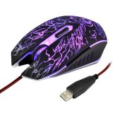 Estone X5 USB 6 Buttons 3600 DPI Wired Optical Gaming Mouse for Computer PC Laptop(Black)