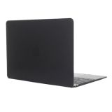 Colored Transparent Crystal Hard Protective Case for Macbook 12 inch(Black)