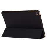 Horizontal Flip Leather Case with Three-Folding Holder & Sleep / Wake-up Function for iPad mini 4(Black)