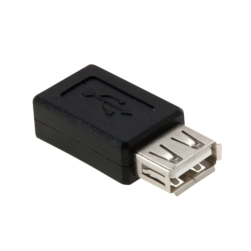USB 2.0 AF to Mini 5 Pin USB Female Adapter(Black)