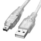 USB 2.0 Male to Firewire iEEE 1394 4 Pin Male iLink Cable