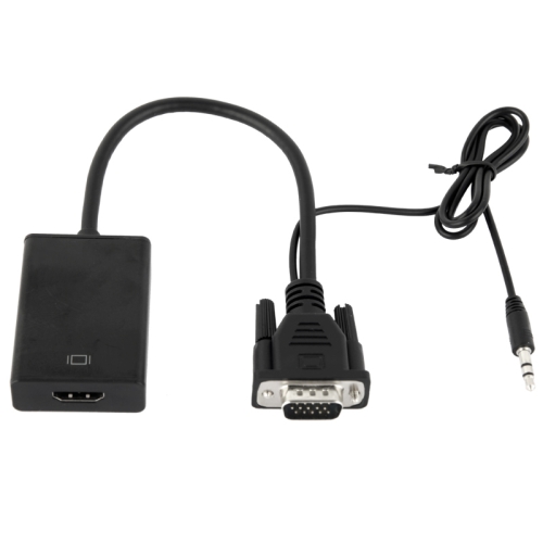 VGA + Audio to Full HD 1080P HDMI Video Converter Box Adapter for HDTV