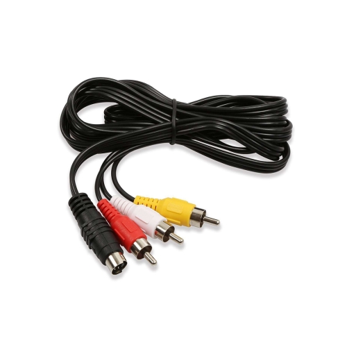 4 Pin S-Video to 3 RCA AV TV Male Cable Converter Adapter
