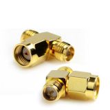 RP-SMA Male to 2 RP-SMA Female Adapter (T Type)