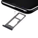 SIM Card Tray + Micro SD Tray for Galaxy S8(Black)
